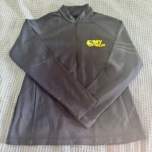Black Quarter-Zip Pullover with Yellow 'ARMY TEN-MILER' Logo